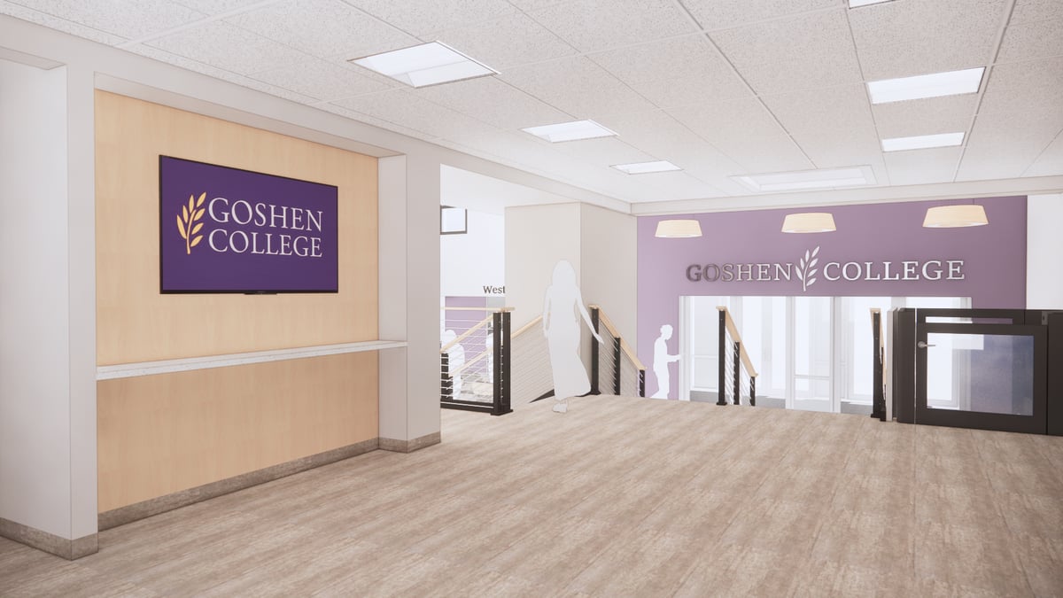 Lobby to Entry Westlawn Goshen College